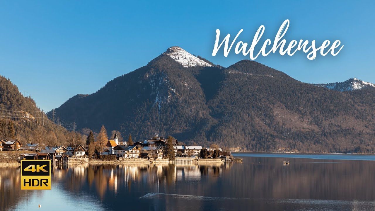 Walchensee, Germany - Walking around the lake - 4K HDR