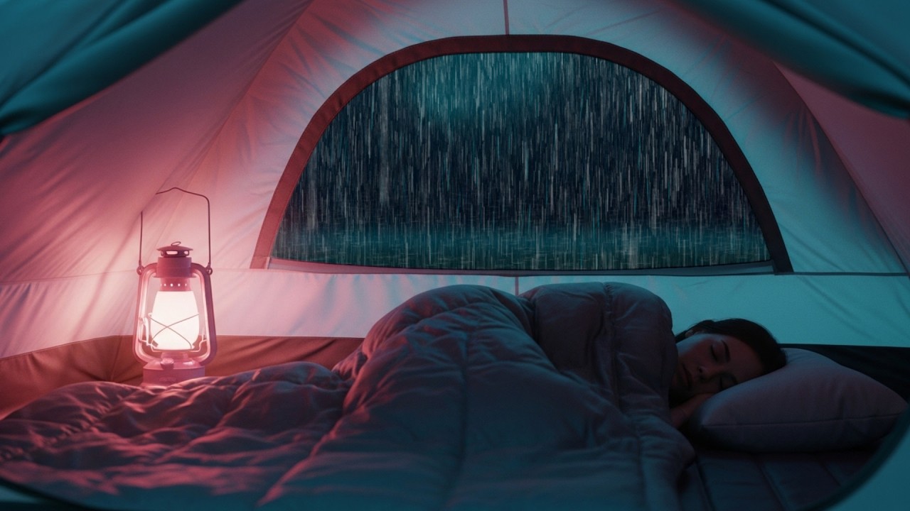 Heavy Rain Outside Tent 🌧️ | Calm Cozy Camping Ambience for Better Sleep