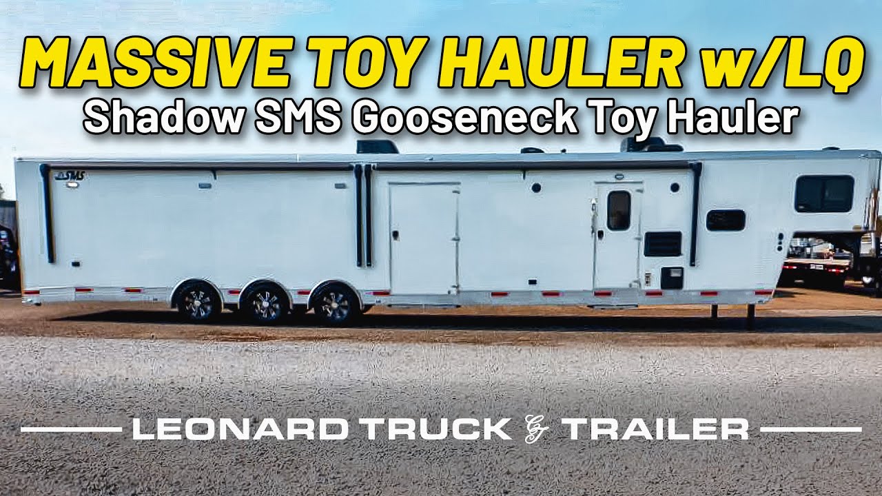MASSIVE SMS TOY HAULER w/ 14' LQ - Shadow SMS Gooseneck Toy Hauler