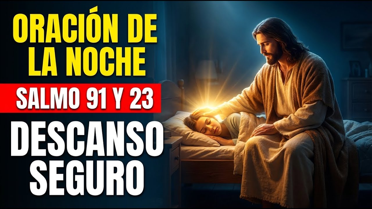 🛡️ ORACIÓN DE LA NOCHE: Salmo 91 y 23 Para Dormir en Paz y Blindar tu Hogar (Descanso Seguro) 🛡️