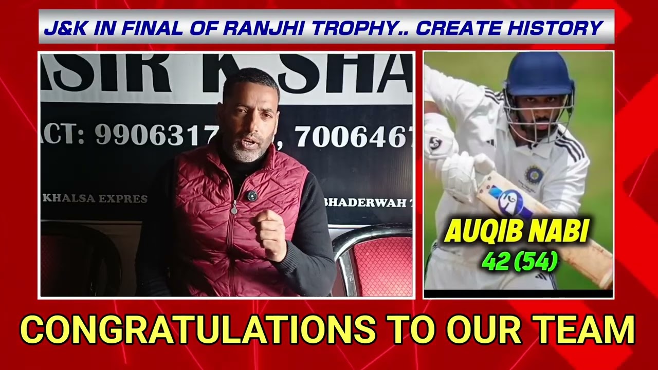 J&k cricket team creates history. Enters in final of Ranji Trophy