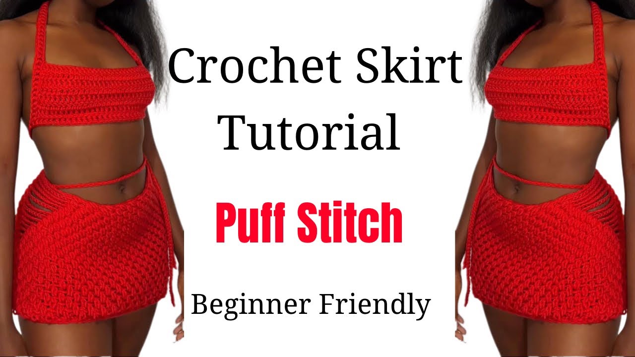 Viral Crochet Puff Stitch Skirt Tutorial | Beginner friendly | DIY