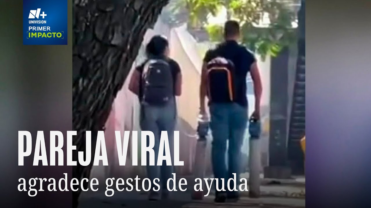 Pareja cargando a sus mellizos y tanques de oxígeno se viralizan en México