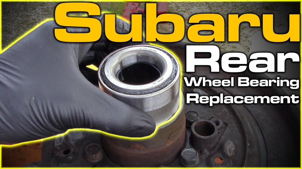 Subaru Outback Rear Wheel Bearing Replacement (Shop Press Method)
