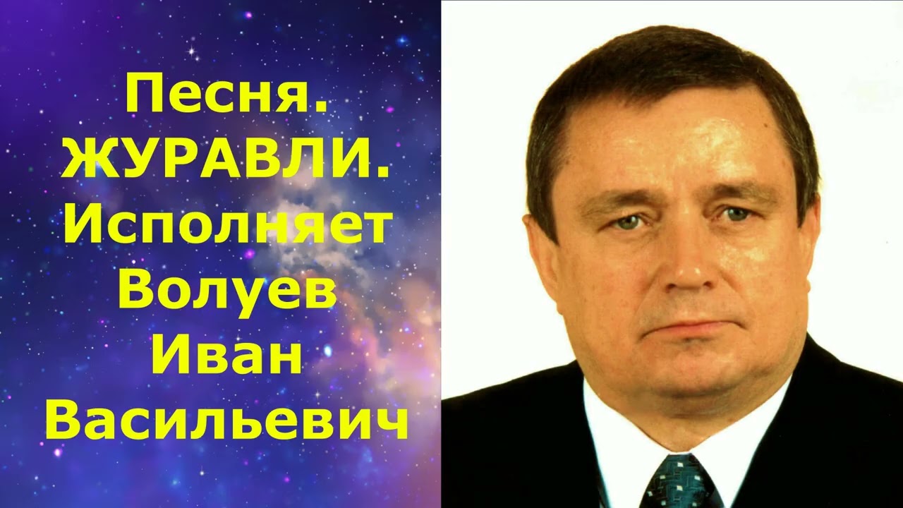1435.1.В.Ю. ВИДЕО. Отличная песня. ЖУРАВЛИ. Исполняет Волуев И.В.