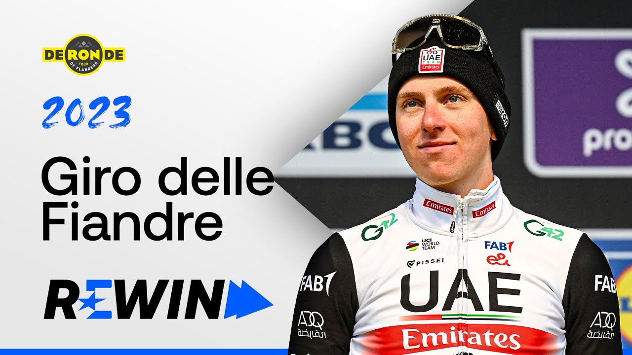 POGACAR vince anche al FIANDRE: van der Poel ko, van Aert a terra | 2023 | REWIND