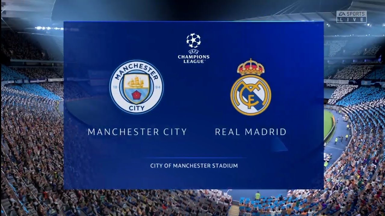 FIFA 22: Manchester City vs Real Madrid (Champions League Semi-Final) (PS4 slim)