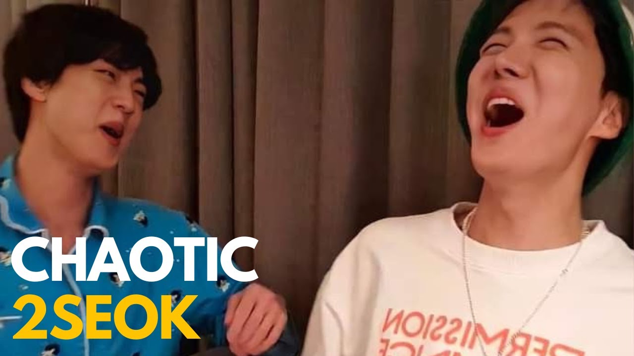 2seok (j-hope and jin) being effortlessly chaotic, sharing the same brain cell!