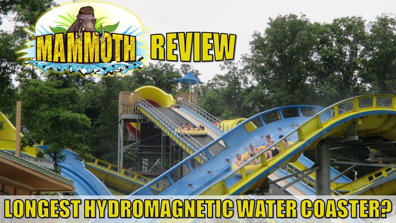 Mammoth Review, Splashin' Safari Water Coaster | World's Longest Hydromagnetic Water Coaster
