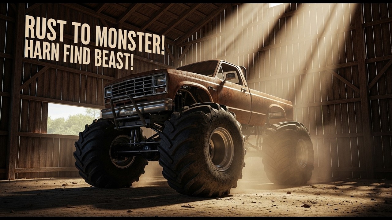 Monster Truck Barn Find! Rusty Farm Pickup Reborn Into a Beast 🚜🔥