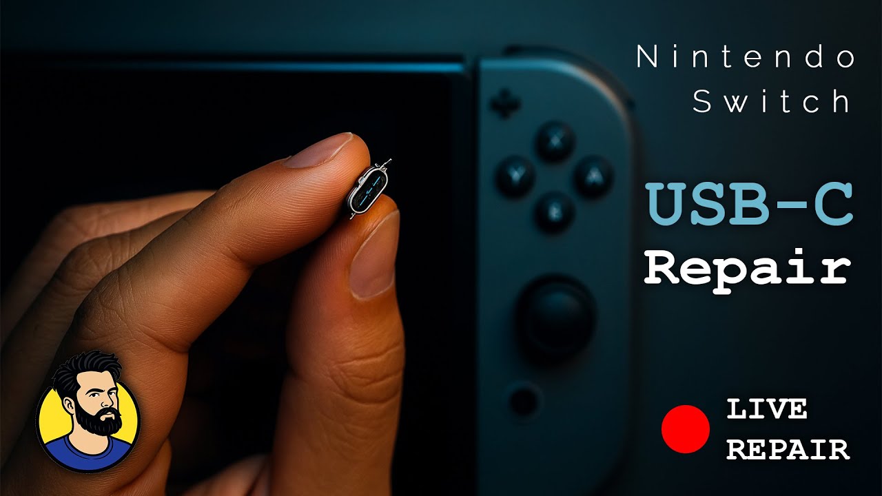🔴 Live Repair | How to Replace Nintendo Switch USB-C Port (Step-by-Step Guide)