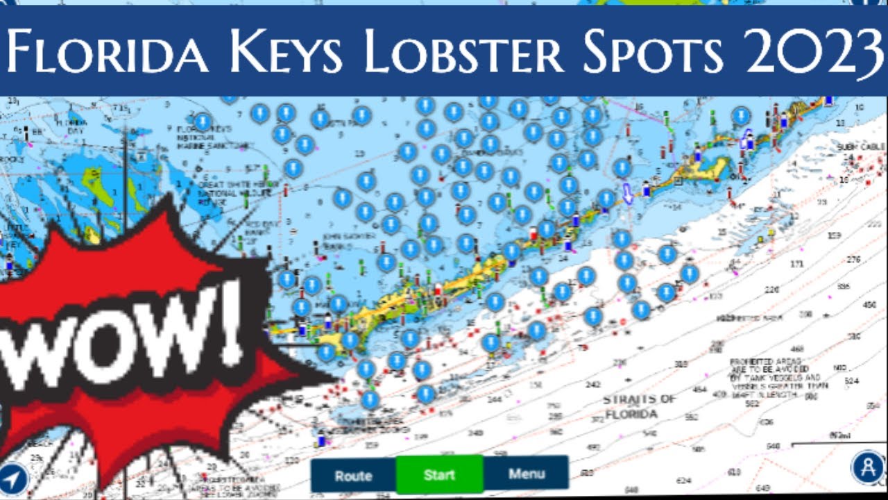 Florida Keys Lobster Spots Map UPDATED - FL FISHING SPOTS