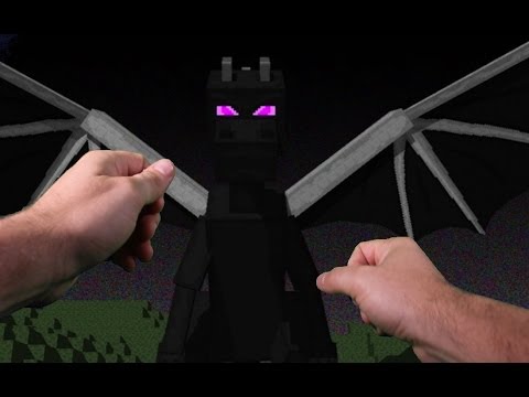 Realistic Minecraft - ATTACKED BY THE ENDER DRAGON IN REAL LIFE!