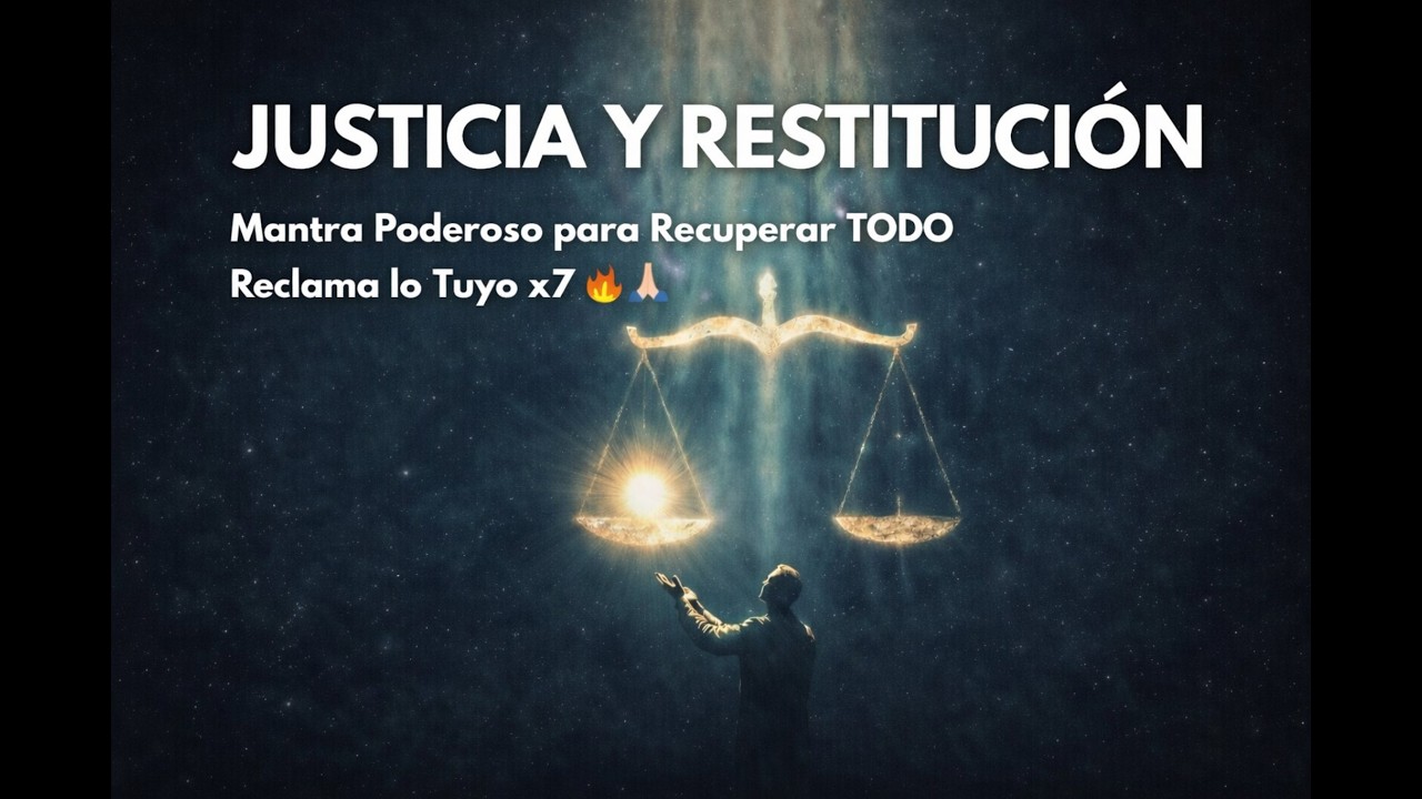 JUSTICIA Y RESTITUCION. mantra poderoso para recuperar TODO  reclama todo lo tuyo x 7
