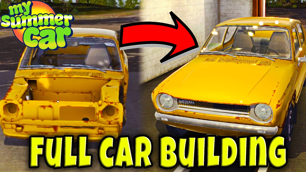 BUILD CAR, ENGINE & CONNECT WIRES in 2026 (CAR BUILDING) - My Summer Car [RAW]