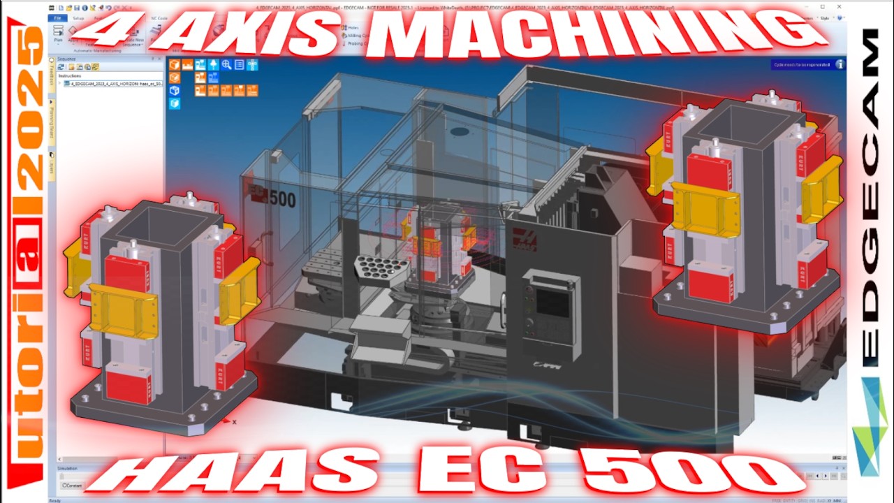EDGECAM 2023 4 AXIS HORIZONTAL
