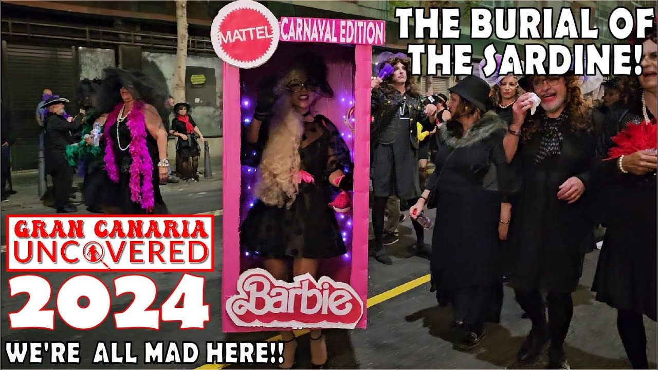Gran Canaria Uncovered 2024 : The Burial Of The Sardine! 4k 60fps Carnival Street Party Las Palmas