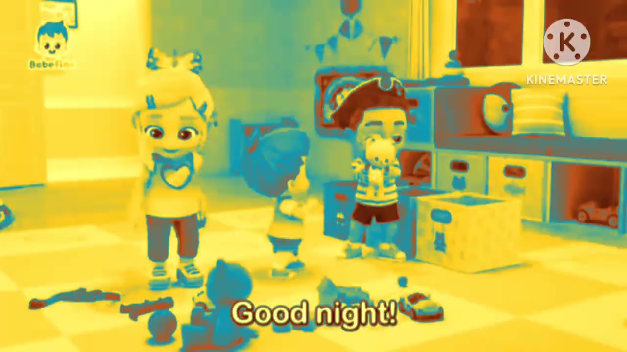 The siblings 👫 says good night 🌠🌌 to each other  || Bebefinn Effects 