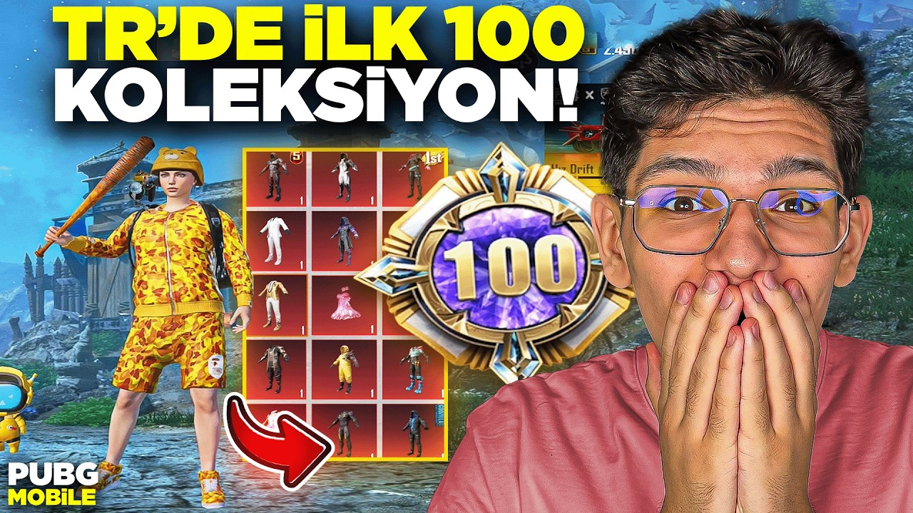 TR'DE İLK 100 KOLEKSİYON HESAP! HER ŞEY VAR - PUBG MOBİLE