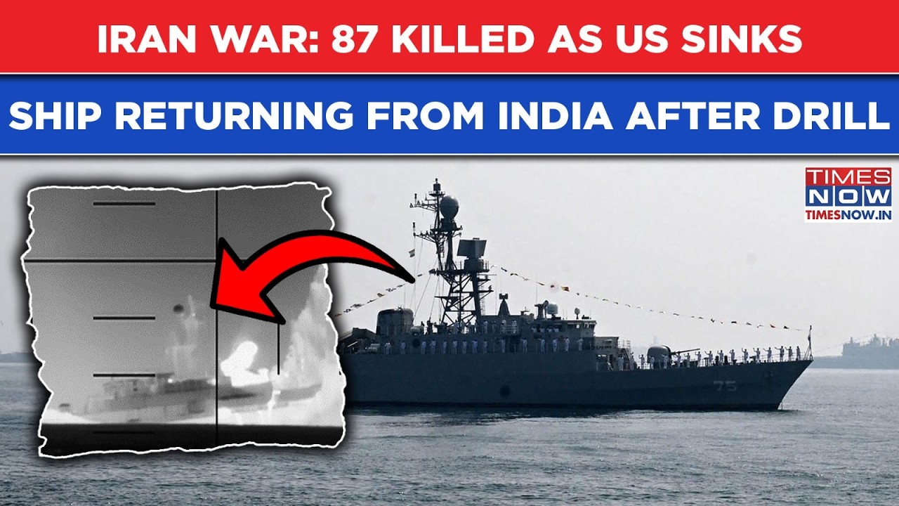 Iran War Reaches Indian Ocean: 87 Killed As US Sinks Ship Returning From India Post Navel Drill