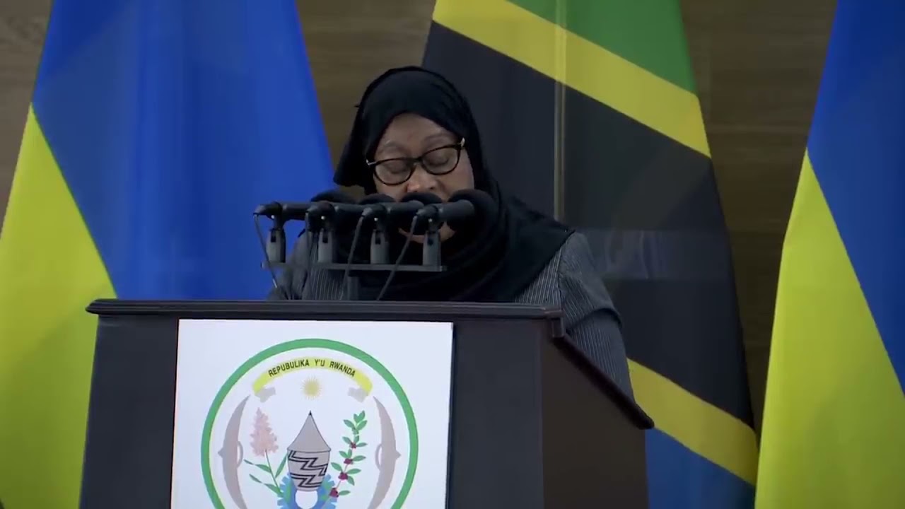 HOTUBA YA MHE. RAIS SAMIA SULUHU HASSAN NA MHE. PAUL KAGAME KATIKA ZIARA YA KIKAZI NCHINI RWANDA