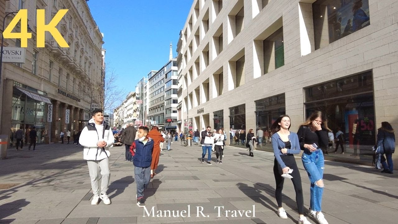 Walking in Vienna, Shopping Streets Neubaugasse, Mariahilfer Straße & Kärntner Straße [4K]