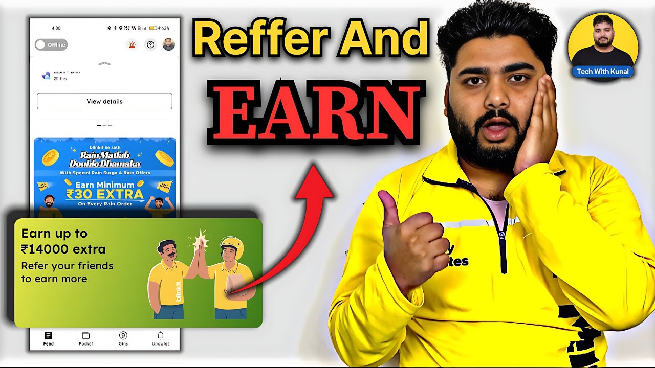 Blinkit Me Refer Kaise Kare | Blinkit Refer And Earn | How To Refer In Blinkit Delivery Partner