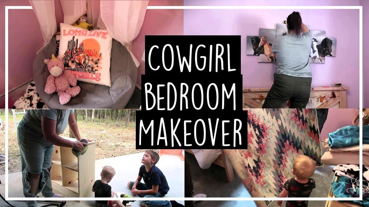 Girl's Bedroom Makeover//Eclectic Cowgirl//Making A House A Home