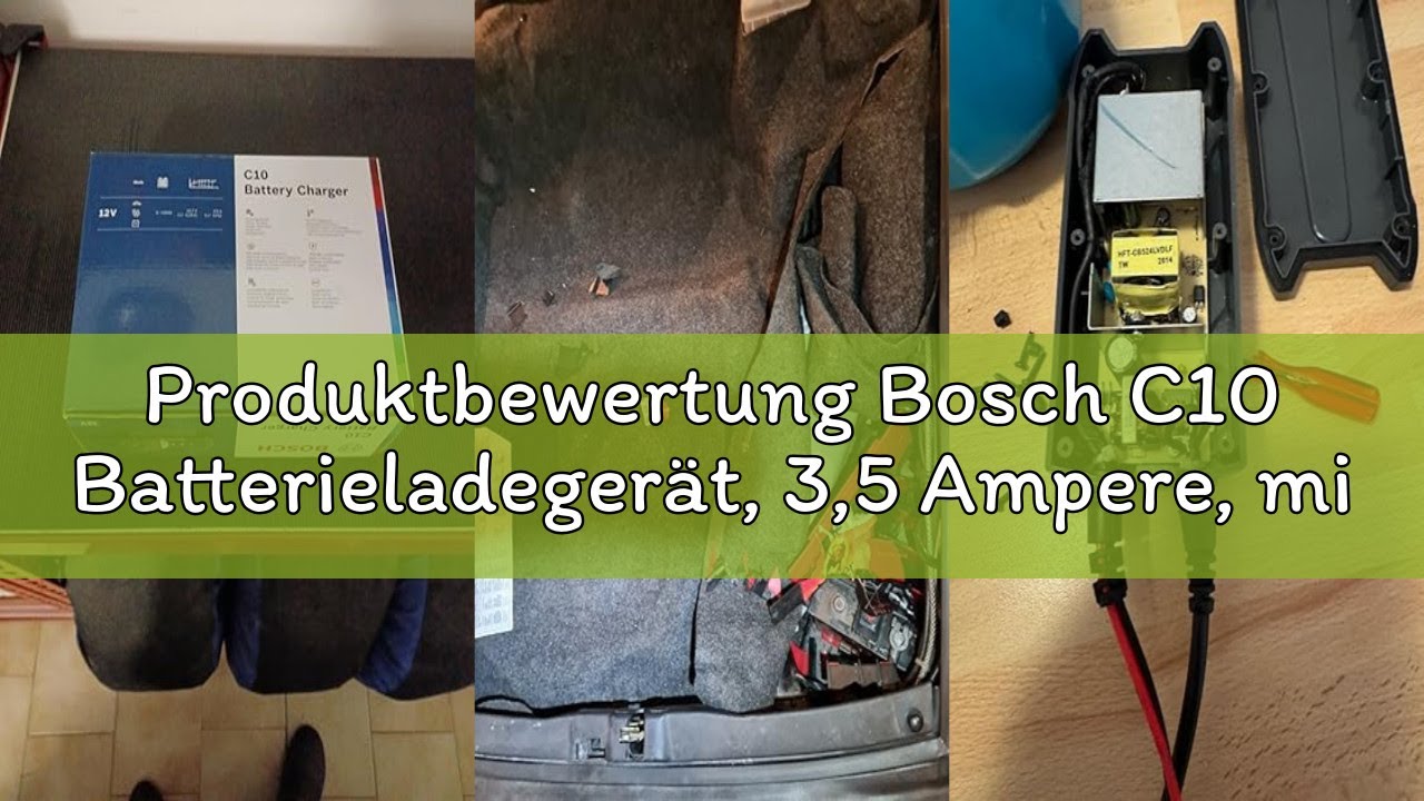 Produktbewertung Bosch C10 Batterieladegerät, 3,5 Ampere, mit Erhaltungsladungs-Funktion - Autobatte