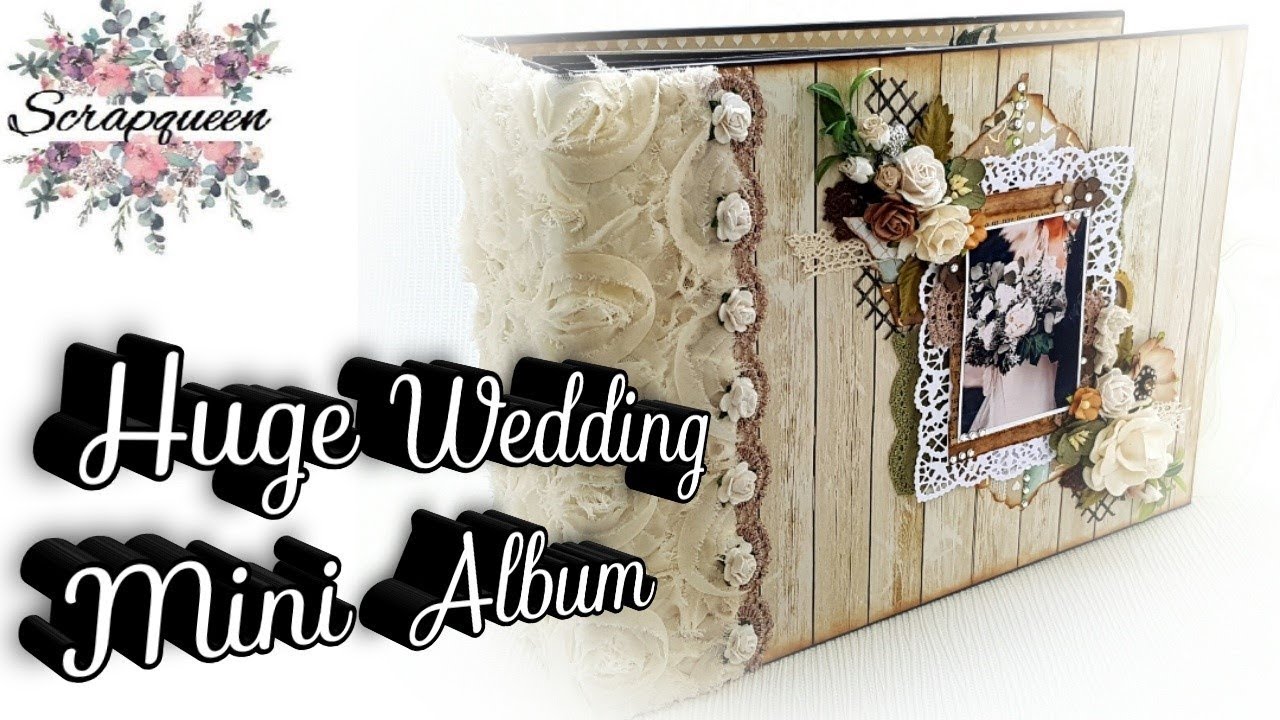 Beautiful Huge Interactive Wedding Mini Album (12x8,5inch)
