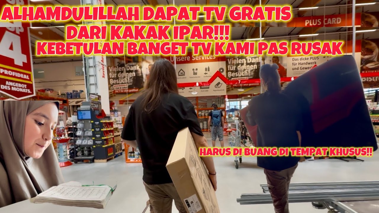 DI BERI HADIAH KAKAK IPAR TELEVISI SEGEDE GABAN
