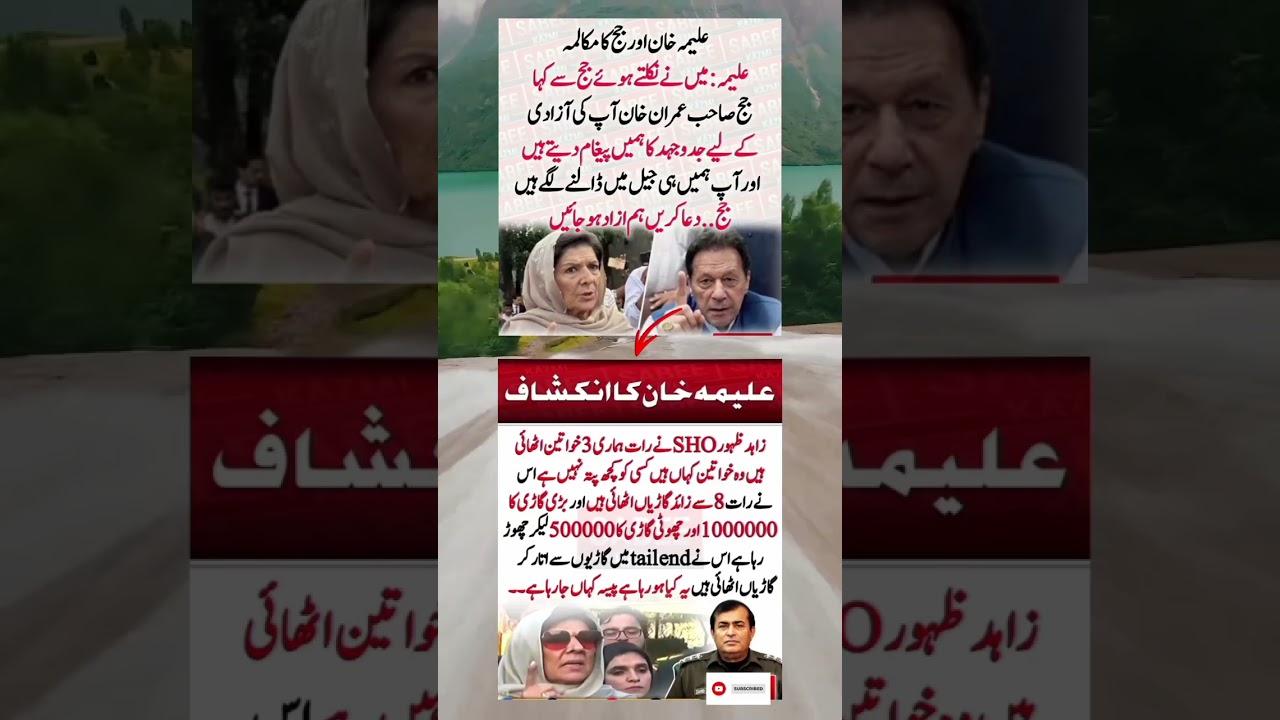 dialogue between the judge and aleema Khan
