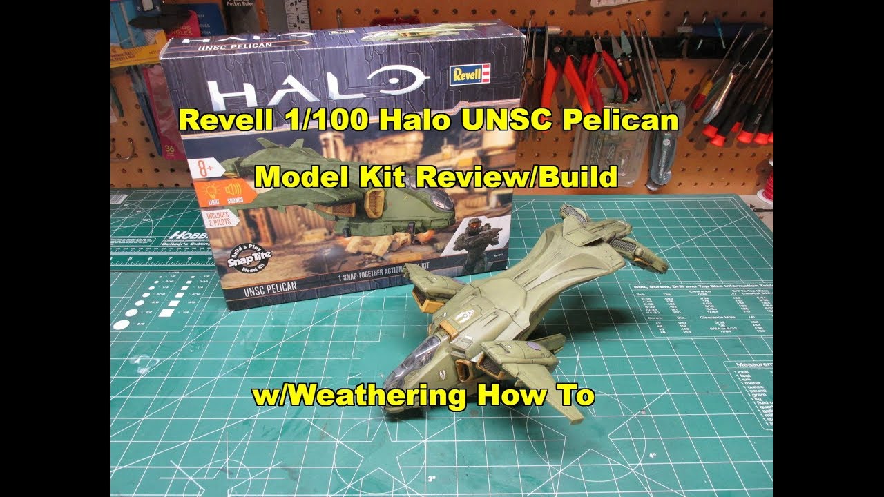 Revell 1/100 Halo UNSC Pelican Model Kit Build Review 85-1767