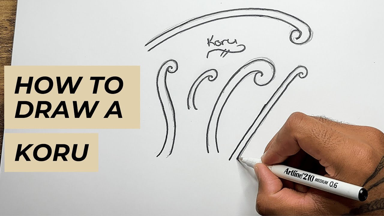 How To Draw A Māori Koru Pattern - Easy To Follow Māori Art Tutorial