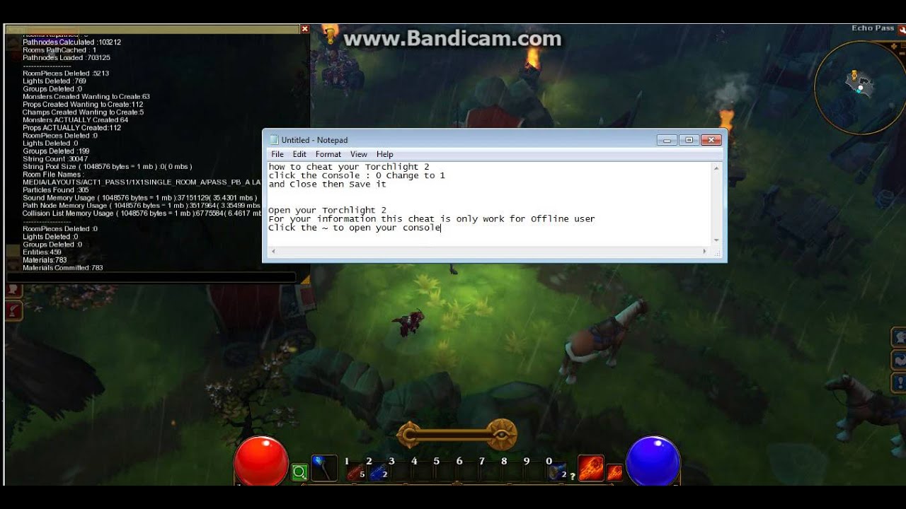 Torchlight 2 Tutorial how to cheat