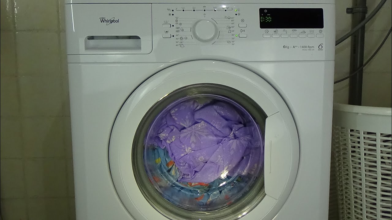 Quick wash 1000 rpm 30 degrees Whirlpool Primo 1406 UM Washing machine, lavadora test, example #237