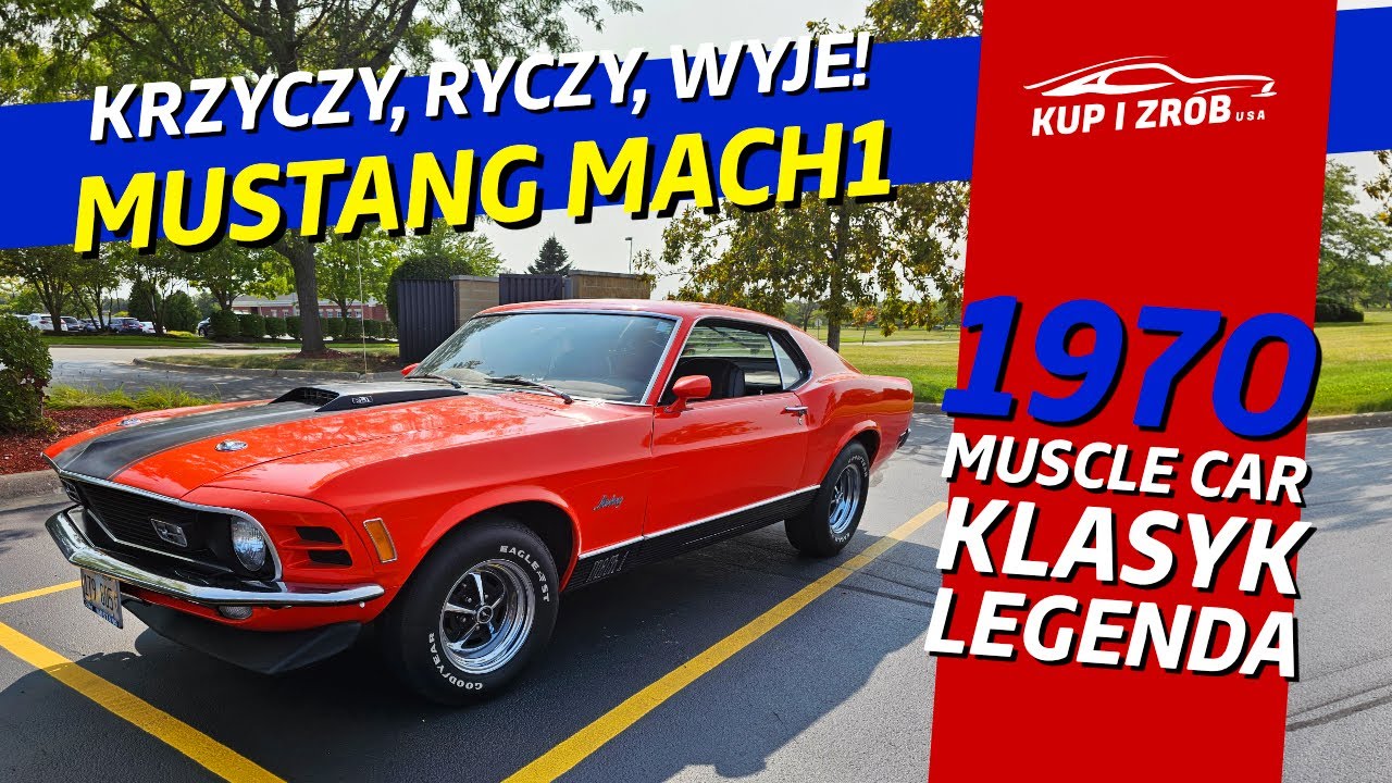 1970 Ford Mustang Mach 1 - Szybki i potężny, więc jeden z najlepszych❗️