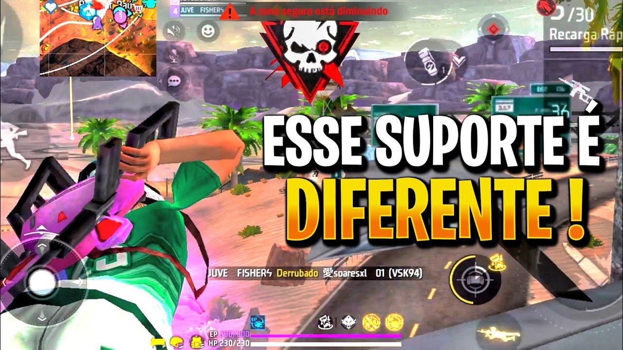 UM DOS MELHORES SUPORTE MOBILE😤IPhone XR FREE FIRE HIGHLIGHTS