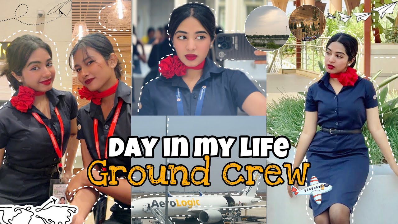 A DAY IN MY LIFE ✈️AS A GROUND STAFF!👩🏻‍💼
