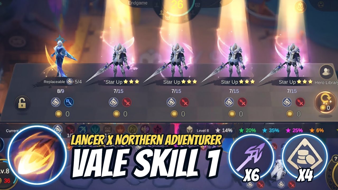 Vale Skill 1 Best Strategy Trick!! Lancer With Northern Adventurer Magic Chess Mobile Legends.