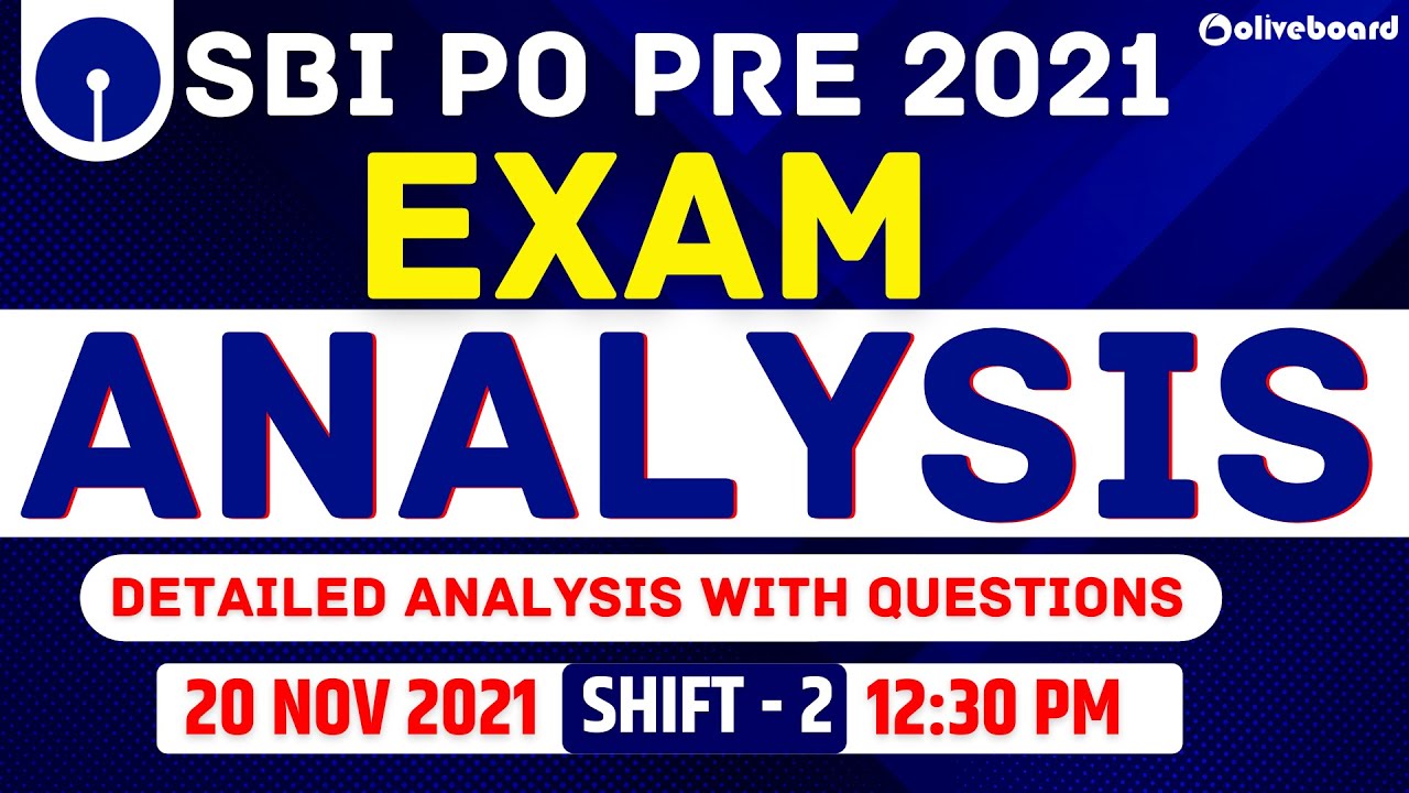 SBI PO Pre Exam Analysis 2021 | Shift - 2 , 20 Nov 2021 | Detailed Analysis With Questions