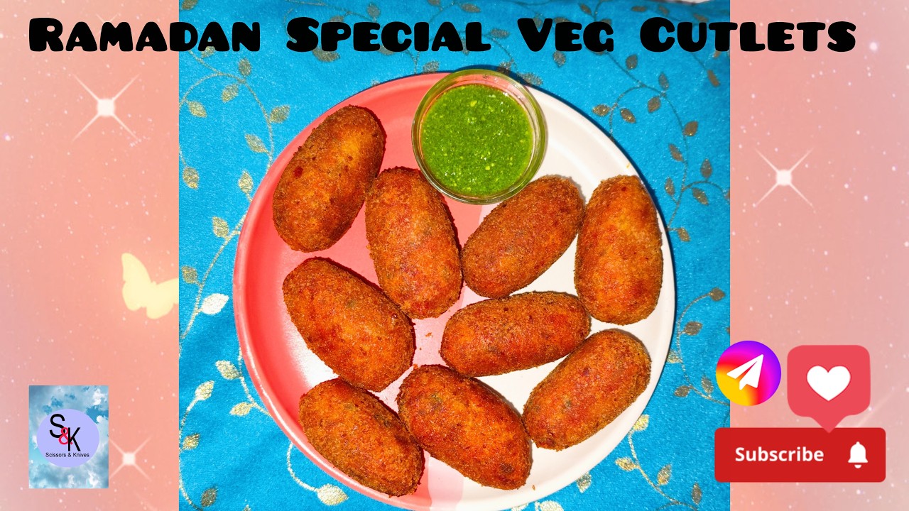 Ramadan Special Veg Cutlets #healthyfood #healthysnacks #crispysnacks #homemade #indianfood #snacks