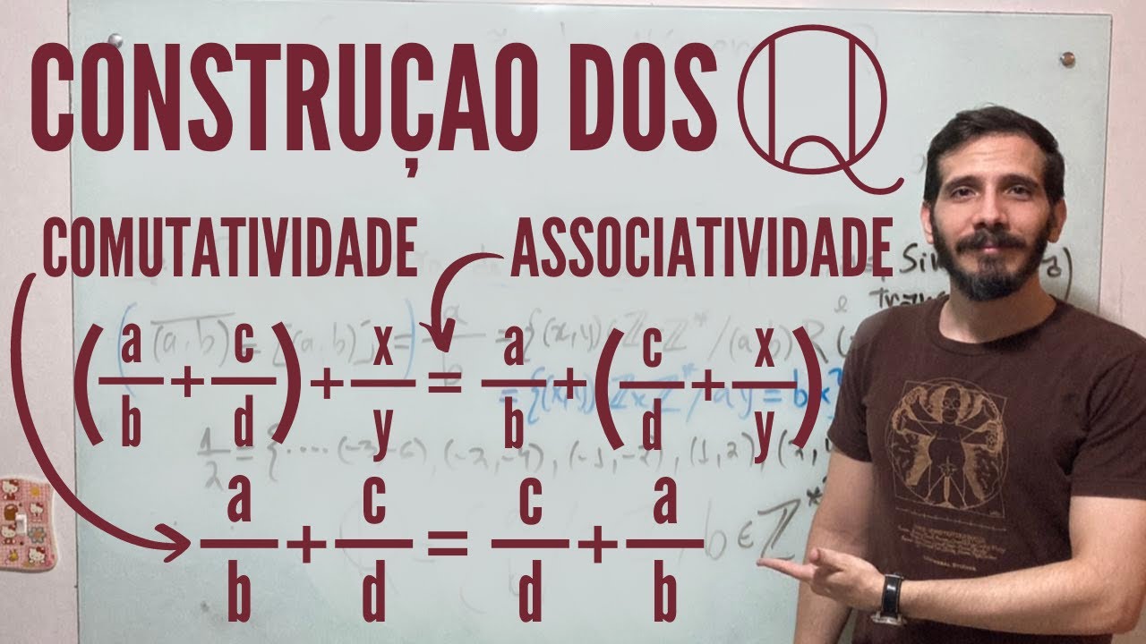 Comutatividade e Associatividade da Adição de #NúmerosRacionais - Professor Eduardo Garcez