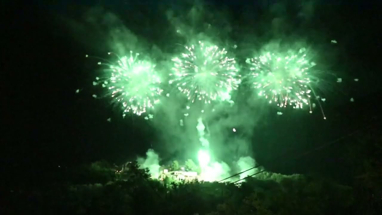 Delianuova MADONNA DELLE GRAZIE. Festa 2024. Spettacolo Pirotecnico notturno.