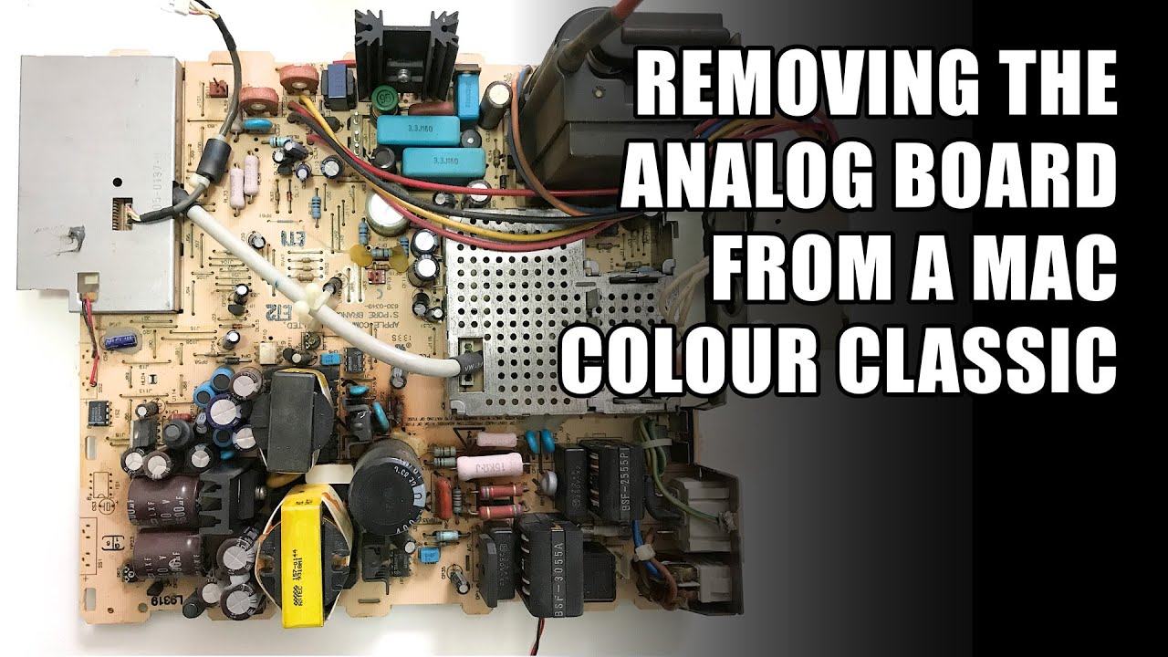 Removing the analog board from a Macintosh Color Classic