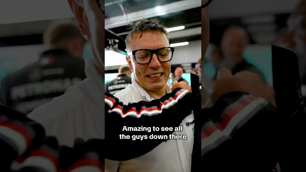 Bono's Reaction to Lewis' Silverstone Win! ❤️ #f1 #formula1 #mercedesamgf1 #britishgp