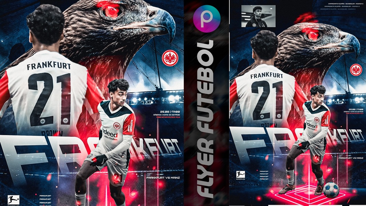 Como Fazer FLYER de Futebol no Celular | Tutorial PicsArt Matchday Football Poster