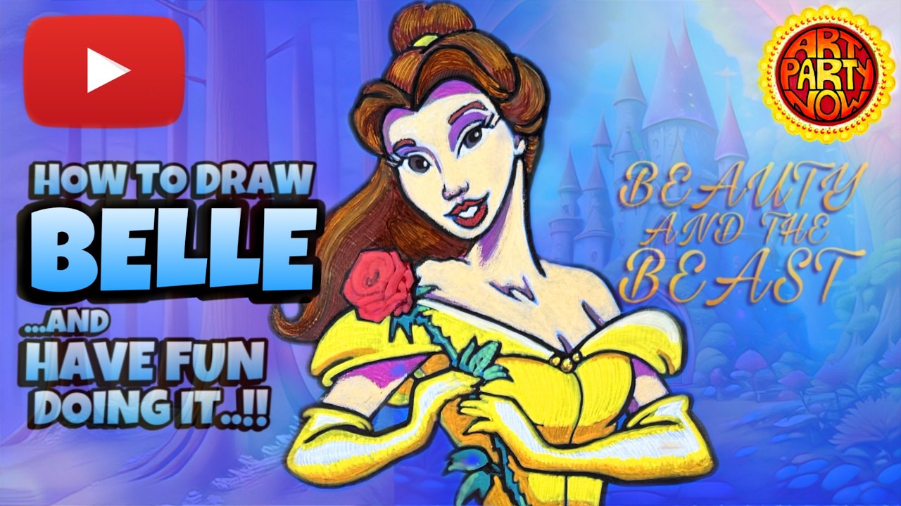 Draw Belle from Beauty and the Beast with Atmospheric Perspective