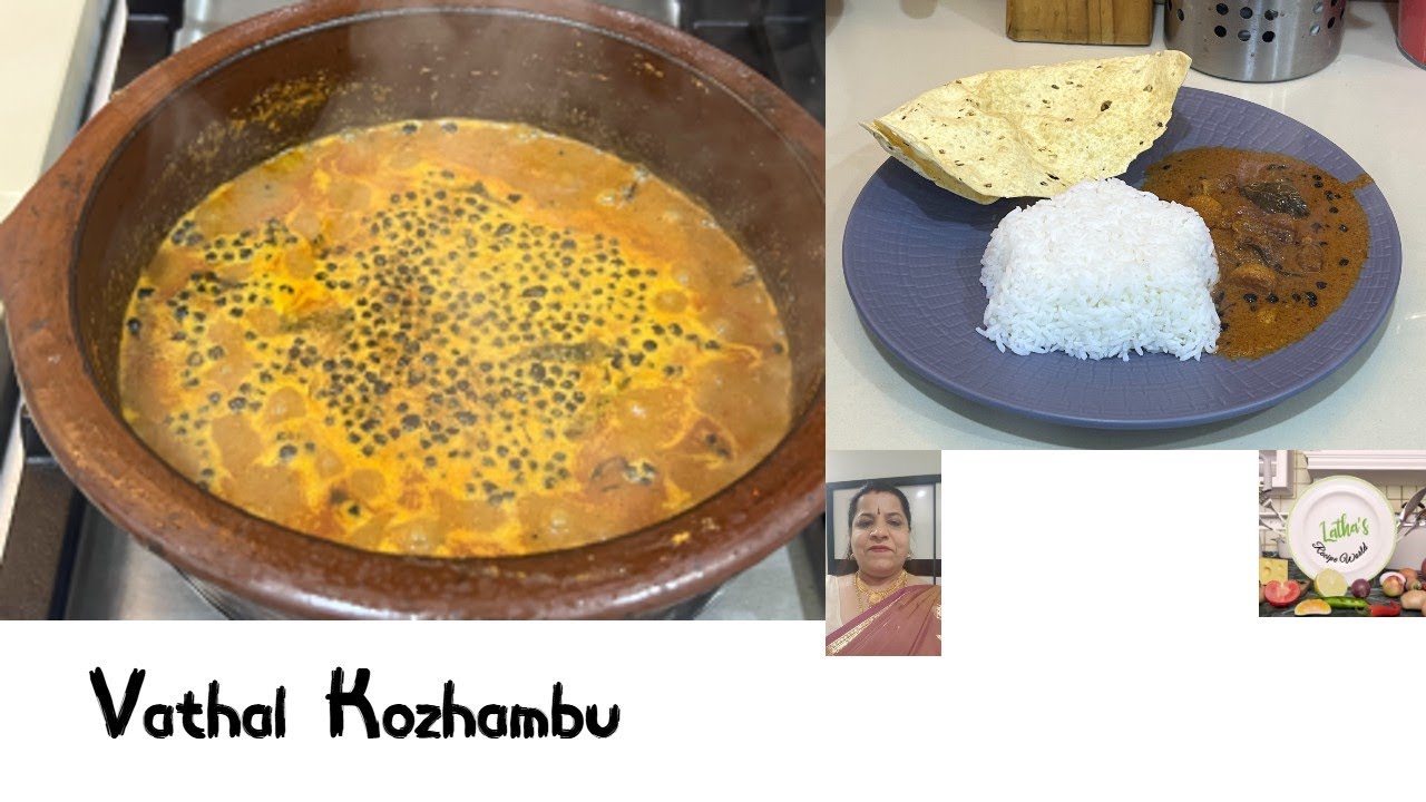 Tangy, mouthwatering with homemade spices, you can easily make this Vathal Kozhambu