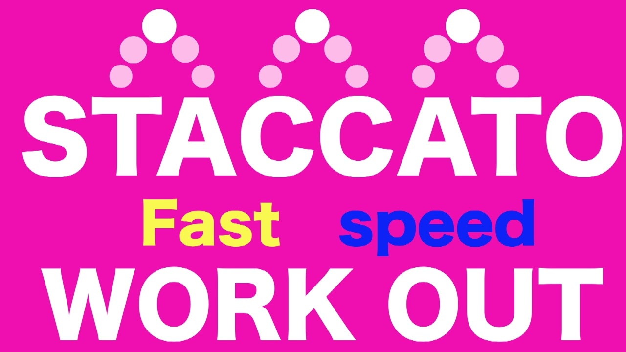【STACCATO fast speed】 VOCAL WORK OUT #vocal #training #staccato#sing#easy#exercise